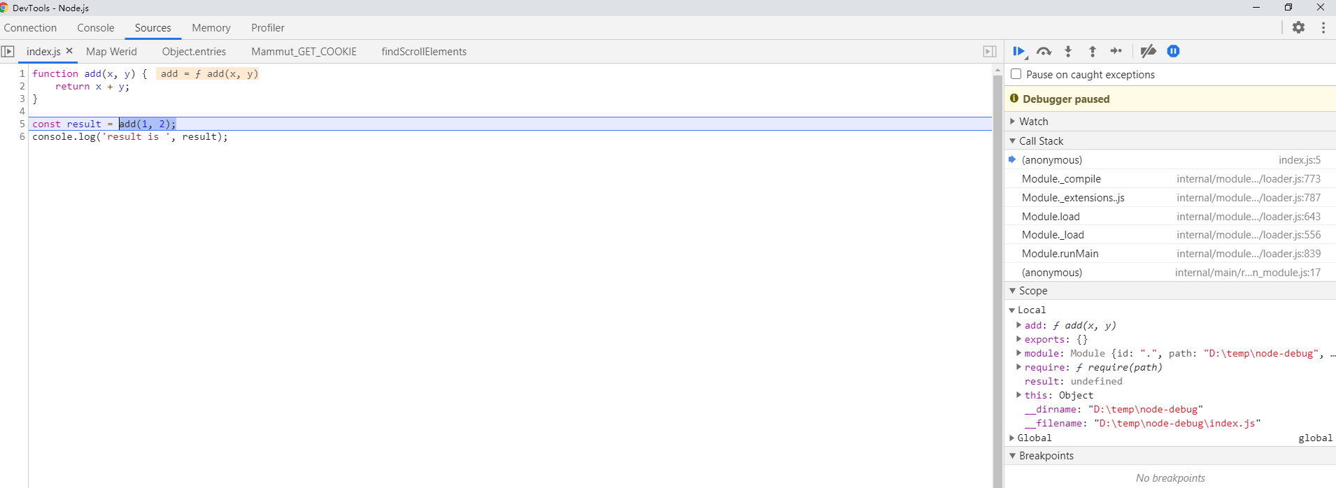 chrome debug windows