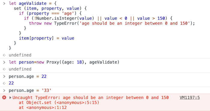 prox object validation